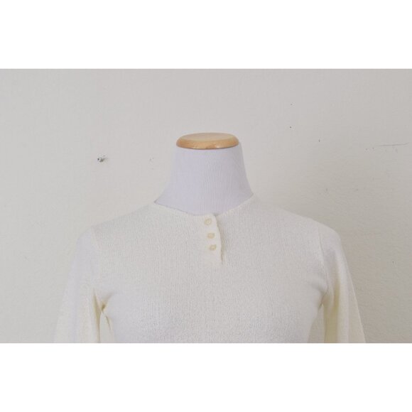 Vintage 90s Orlon/Acrylic Knit Tunic Sweater Top - Picture 10 of 10